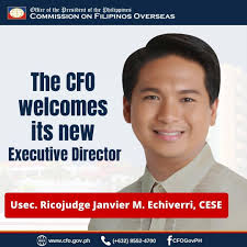 Welcome to CFO Usec. Ricojudge Echiverri...