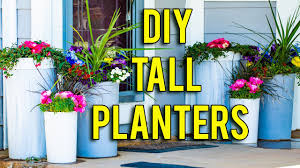 Trough planters are a great, inexpensive alternative to other containers. How To Make Tall Planters So Easy Youtube