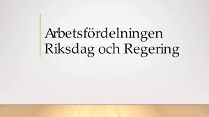 Riksdagens viktigaste uppgift är att stifta lagar. Adjunktens Ovningar Svenskt Statsskick