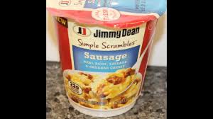 Filled with seasoned sausage crumbles, crispy bacon, fluffy eggs, homestyle potatoes, and real cheddar cheese, jimmy dean meat lovers breakfast bowls are . Jimmy Dean Simple Scrambles Sausage Review Youtube