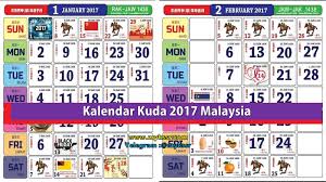 The dates also include hijri dates for the muslims and chinese lunar dates for the chinese. Kalendar Kuda 2017 Malaysia Mykssr Com