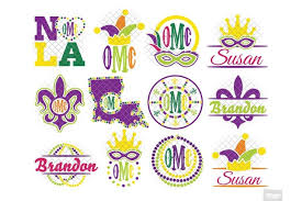 Crunchy pickle svg files digital divas svg files. Mardi Gras Monogram Frames Svg Bundle 54783 Cut Files Design Bundles