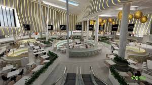 Eclectic modern | noda townhome. Modern Shopping Mall And Restaurant Interior Design On Behance