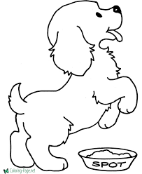 Color a likeness of your favorite furry friend with these free pet coloring pages! Dog Coloring Pages