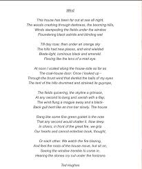 Ted Hughes Wind This Poem Always Comes To Mind On Days Like This Plath Poems Sylvia Plath Poems Kids Poems