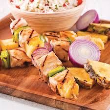 Recette Brochettes De Poulet Et Ananas Au Gingembre Recipe Food Salty Foods Cooking
