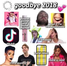 Goodbye 2018 Niche Meme Aesthetic Memes White Girl Starter Pack Mood Board Fashion