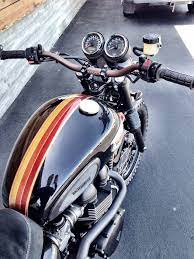 Triumph Scrambler With Some Nice Custom Paint Accessories Motorcycle Paint Jobs Cafe Racer Bikes Motorcycle Painting