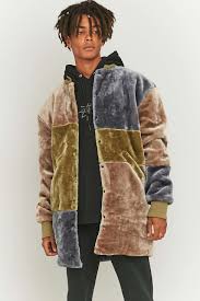 The New County Olive And Brown Patchwork Long Bomber Jacket Long Bomber Jacket Bomber Jacket Jackets