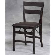 Chairs fold flat for easy storage. Linon Firenze Wood Folding Chair W Vinyl Seat 01818esp 02 As Folding Chair Depot