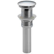 When you push down on the lift rod, the stopper raises. Push Pop Up Less Overflow 72172 Delta Faucet