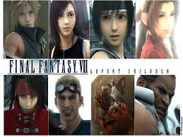 Most of the original main cast, including unlockable characters yuffie kisaragi and vincent valentine, return to make appearances. Cloud Tifa Yuffie Aerith Vincent Cid Red Xiii Cait Sith And Barret 3 Final Fantasy Final Fantasy Advent Children Advent Children