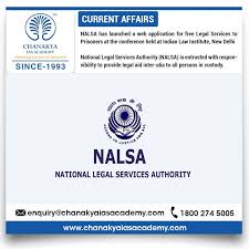Currentnews Nalsa Has Launched A Web Application For Free Legal Services To Prisoners At The Conference Held At Legal Services Web Application Current News