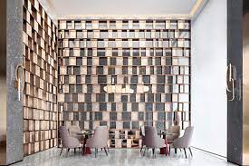 new work high grade gray ink stone simple and pure artistic style commercial space design lobby design hotel interiors