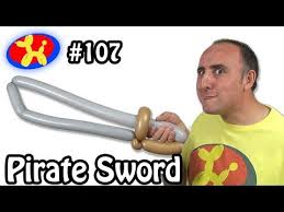 Cutlass Pirate Sword Balloon Animal Lessons 107 Pirate Sword Balloon Animals Animal Lessons