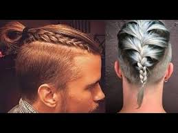 To get warrior braids, make one thin and one thick braid close to the ear on each side of the head. Viking Braid Hair Men Novocom Top