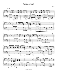 Print And Download In Pdf Or Midi Wonderwall This Is My Version Of Wonderwall It S The First Oasis Song I Ever Learned To Pl Wonderwall Piano Tutorials Piano