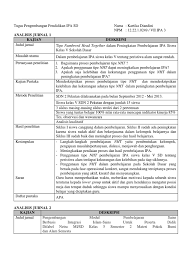 Delapan tahun sejak tersusunnya pedoman pelaksanaan pembelajaran ipa terpadu belum membuahkan hasil secara optimal. Analisis Jurnal Kd Pdf