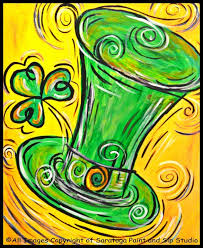 Saratoga Paint Sip Studio Saint Patricks Day Art Painting Spring Painting
