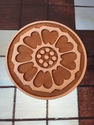 The classic white color value is slightly less formal due to the softly polished finish. Pai Sho White Lotus Wooden Tile Avatar The Last Airbender Art Wooden Tile Art Major