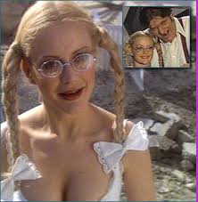 In one scene, jaws' brazilian cable car crashes and he is helped out of the rubble by dolly, a bespectacled young blonde woman played by the french actress blanche ravalec. James Bond Gunnar Schafer And Blanche Ravalec Dolly In Roger Moore Moonraker 1979