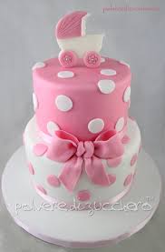 Torta E Cupcakes Decorati In Pasta Di Zucchero Per Un Baby Shower Di Una Bimba Torte Per Il Baby Shower Torte Torte Per Bambini