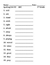 Enroll in premium subscription to create your own spelling lists click here to enroll. Spelling Words Lists And Activities Grade 3 By Children First Tpt