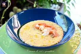 Crema di ceci con gamberi. Crema Di Ceci E Gamberi Ricetta Raffinata Semplice E Gustosissima