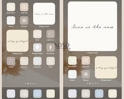 Beige Cream Sand Tone Neutral Aesthetic 90 Iphone Ios 14 App Etsy App Icon Ios App Icon Themes App