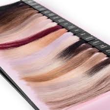 china human hair color chart with detachable hair swatch