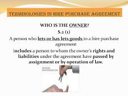 The hire purchase act sets out the forms and contents of hire purchase (hp) agreements, the legal rights, duties, obligations of hirers and financiers. Ppt Prepared By Madam Norazla Powerpoint Presentation Free Download Id 3308300