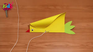 Craft How To Make A Paper Bird Kite Youtube Kites Craft Kite Making Kites For Kids