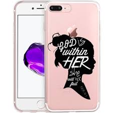  God Is Within Her She Will Not Fail Clear Phone Case For Iphone 8 Plus Iphone 7 Plus Customized Design By Mer Protective Cases Clear Phone Case Iphone Cases