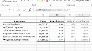 Linkedin.com has been visited by 100k+ users in the past month Excel 2013 Tutorial How To Calculate A Weighted Average Youtube