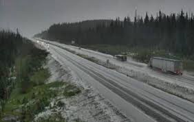 A forest fires close coquihalla expressway both ways on sunday evening. Summertime Snow Is Falling Again On A B C Highway Vancouver Is Awesome