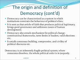 The Nature Of Democracy Ppt Download
