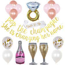 Bridal Shower Kit Everything You Need To Get The Party Started Comes W Bachelorette Party Decorations Champagne Bachelorette Party Bridal Shower Decorations