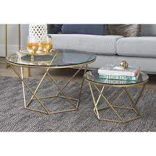 Maybe you would like to learn more about one of these? Aman Geometric Glass 2 Piece Coffee Table Set Vinlit Design