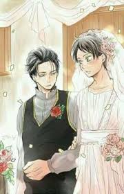 أيرين وليفاي ereri attack on titan eren and mikasa