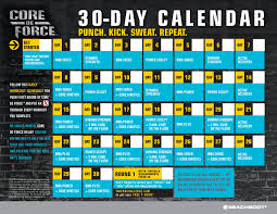 core de force calendar you calendars