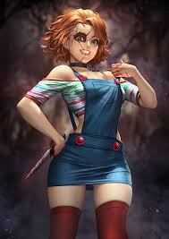 Jason is a 2003 american slasher film directed by ronny yu and written by damian shannon and mark swift.it is a crossover between the nightmare on elm street and friday the 13th series, being the eight installment in the former and the eleventh in the latter. Female Chucky Neoartcore Horror Characters Horror Movie Art Horror Movie Characters