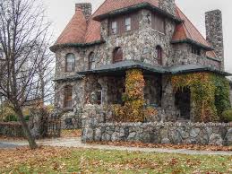 Bluepueblo Stone House Boston Massachusetts Photo Via Isobel Old Stone Houses Stone Houses Stone House