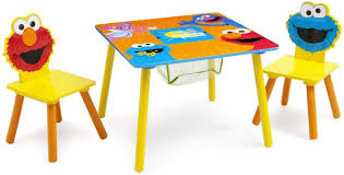 Discover the best kids' tables & chairs in best sellers. Amazon Com Delta Children Sesame Street Wood Kids Table And Chairs Set With Storage Toys Games