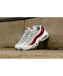 Nike Air Max 95 Essential White Wolf Grey Pure Platinum Team Red For You To Show The 95 Best Style Shoes Absolutely Le Nike Air Max Cheap Nike Air Max Air Max