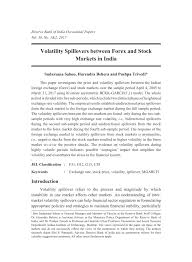 Pdf Volatility Spillovers Between Forex And Stock Markets