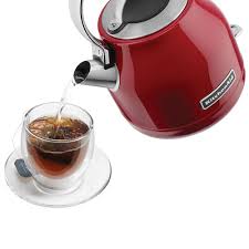 Kitchenaid 1.7l electric kettle with led display, empire red (kek1722er) 5 out of 5 stars. Kitchenaid Electric Kettle 1 25l Red Best Buy Canada
