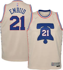 Icon edition swingman jersey (philadelphia 76ers). Nike Youth Philadelphia 76ers 2021 Earned Edition Joel Embiid Dri Fit Swingman Jersey Dick S Sporting Goods