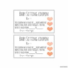 Babysitting gift certificate templates are best suitable for babysitting service providers or if someone wants to give a babysitting service for a specific time as a gift. Babysitting Voucher Printable For Use Printabler Com Babysitting Coupon Template Printable Gift Certificate