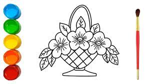 Maybe you would like to learn more about one of these? How To Draw Flower Basket Step By Step Flower Basket Drawing Youtube