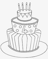 Find the perfect birthday cake drawing stock illustrations from getty images. Simple Clipart Birthday Cake Easy Simple Birthday Cake Drawing Free Transparent Png Download Pngkey